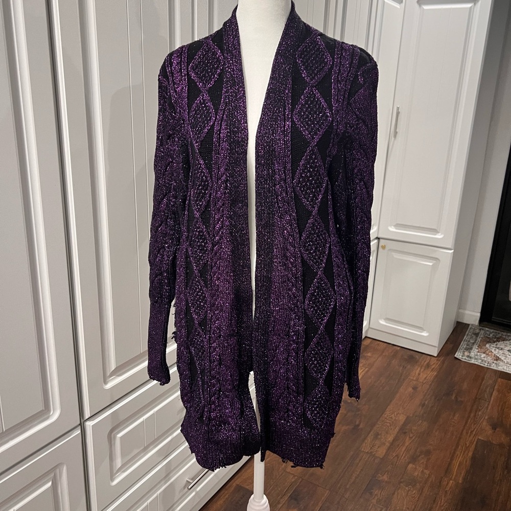 RtA Deep Purple Women's Cardigan